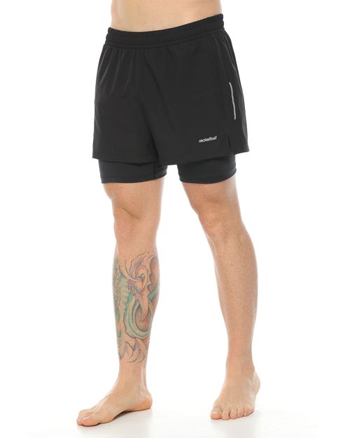 Pantaloneta Runing, Color Negro Para Hombre