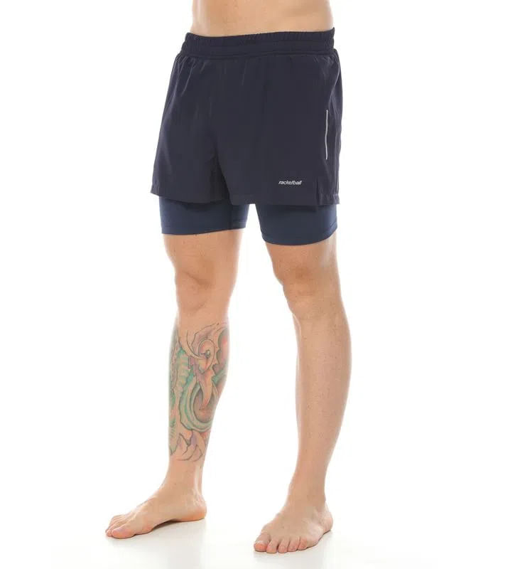 Pantaloneta Runing, Color Azul Oscuro Para Hombre
