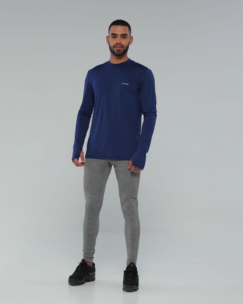 Camibuzo Protección Uv, Color Azul Oscuro Para Hombre