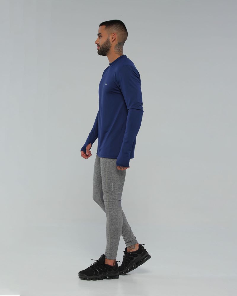 Camibuzo Protección Uv, Color Azul Oscuro Para Hombre