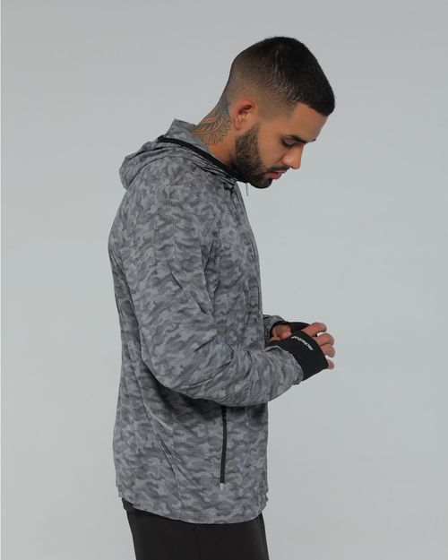 Chaqueta Hombre Tejido Plano, Color Gris Camu Para Hombre