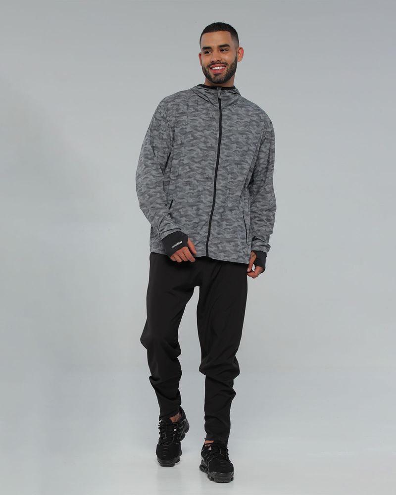 Chaqueta Hombre Tejido Plano, Color Gris Camu Para Hombre