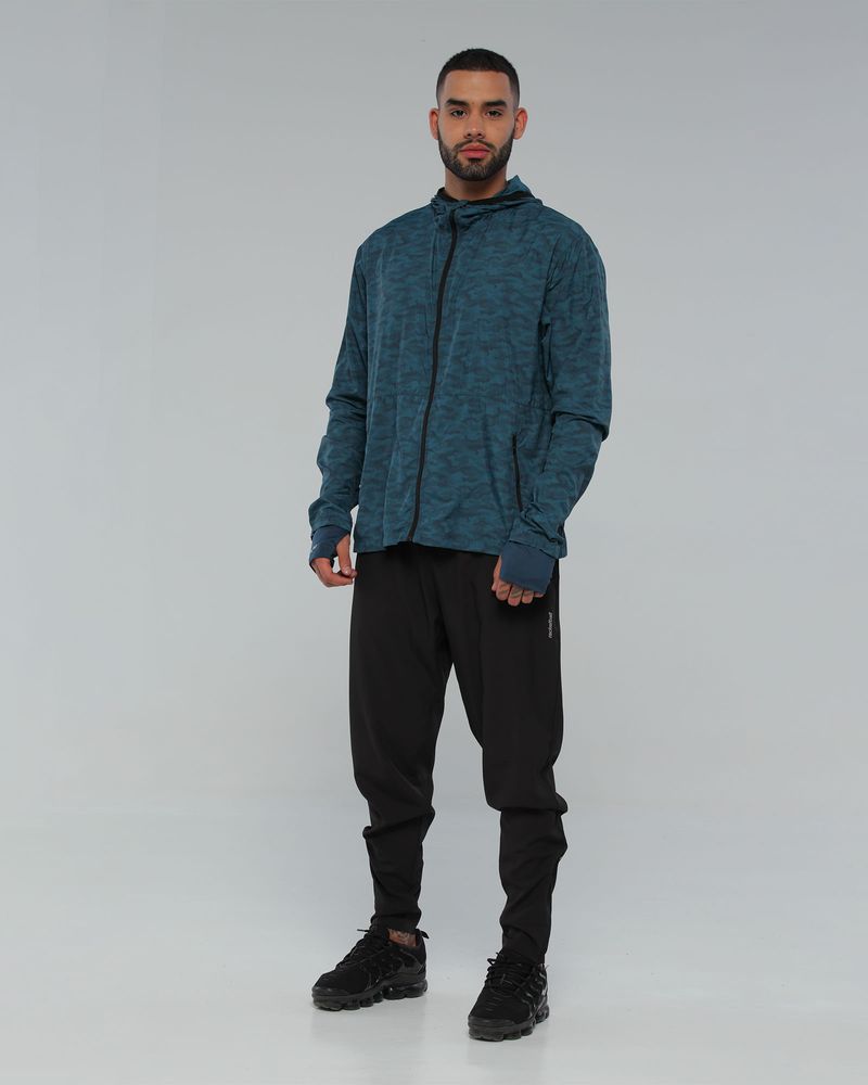 Chaqueta Hombre Tejido Plano, Color Petróleo Camu Para Hombre