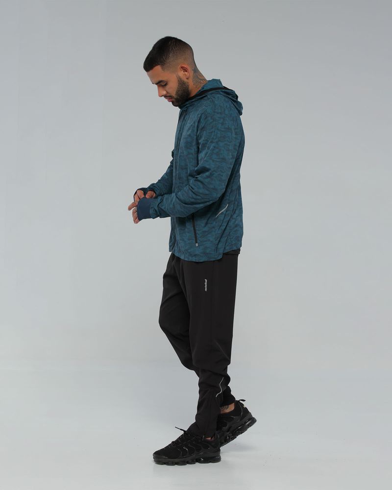 Chaqueta Hombre Tejido Plano, Color Petróleo Camu Para Hombre