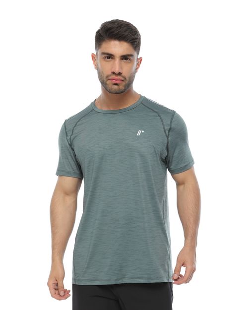 Camiseta Manga Corta, Color Verde Jasped Para Hombre