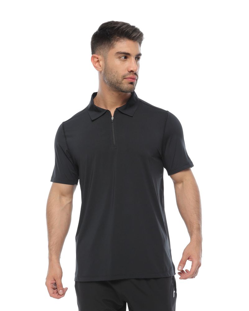 Camiseta-Tipo-Polo-Color-Negro-Para-Hombre-