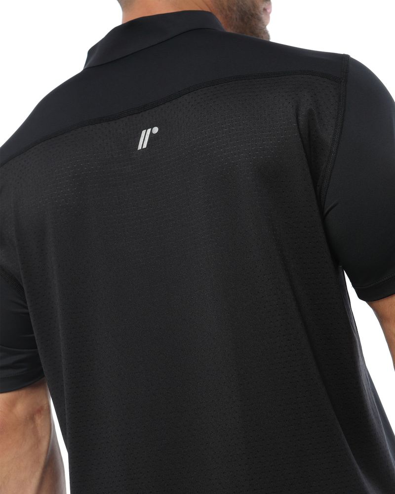 Camiseta-Tipo-Polo-Color-Negro-Para-Hombre-