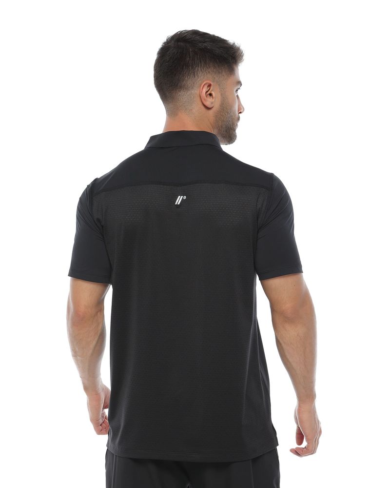 Camiseta-Tipo-Polo-Color-Negro-Para-Hombre-
