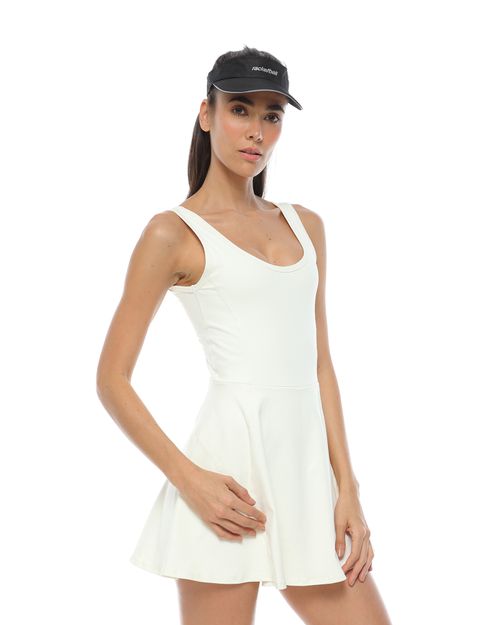 Vestido Deportivo, Color Marfil Para Mujer