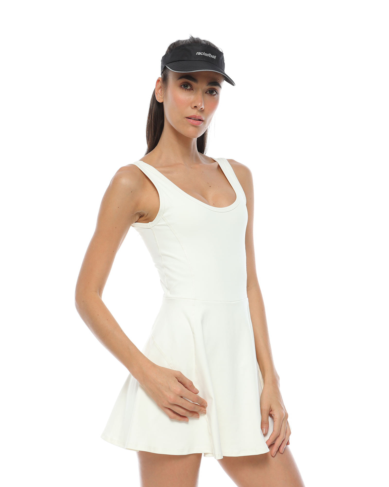 Vestido Deportivo, Color Marfil Para Mujer