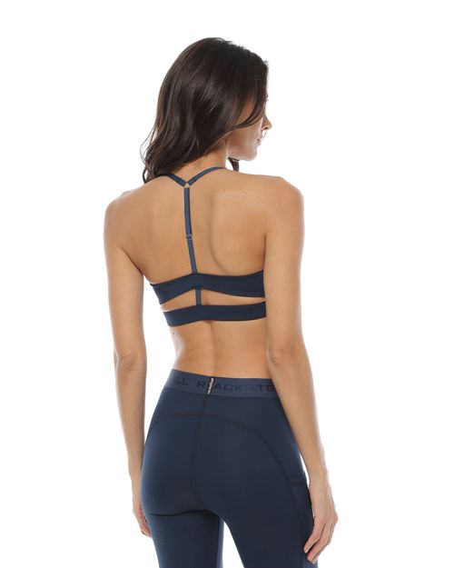 Top Deportivo Soporte Medio, Color Azul Oscuro Para Mujer
