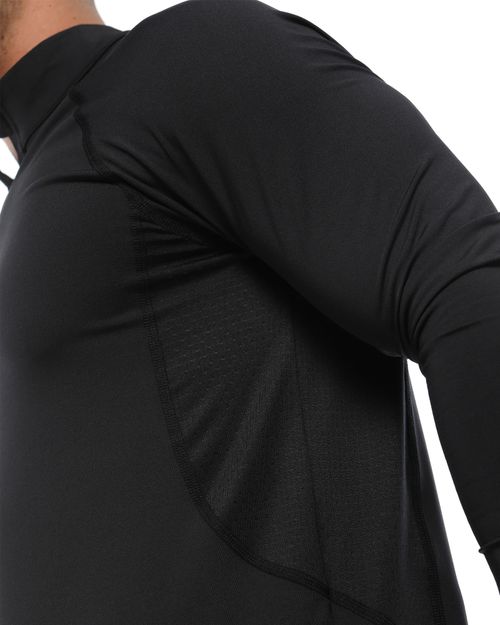 Camibuzo Deportivo Filtro Uv, Color Negro Para Hombre