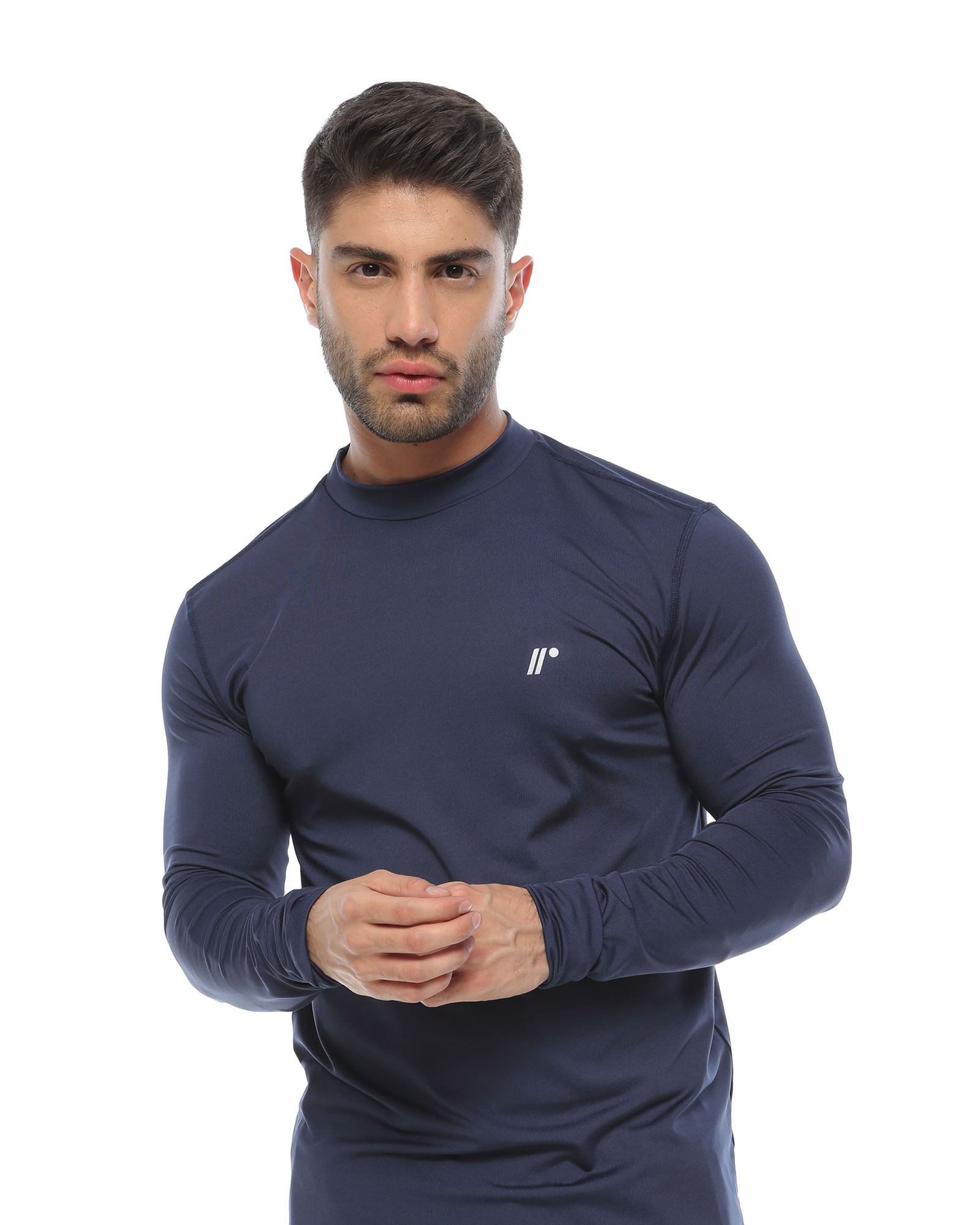 Camibuzo Protección Uv, Color Azul Profundo Para Hombre
