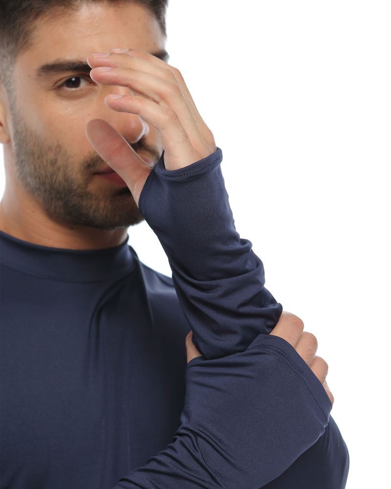 Camibuzo Protección Uv, Color Azul Profundo Para Hombre