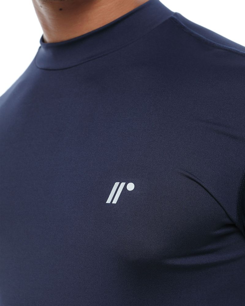 Camibuzo Protección Uv, Color Azul Profundo Para Hombre