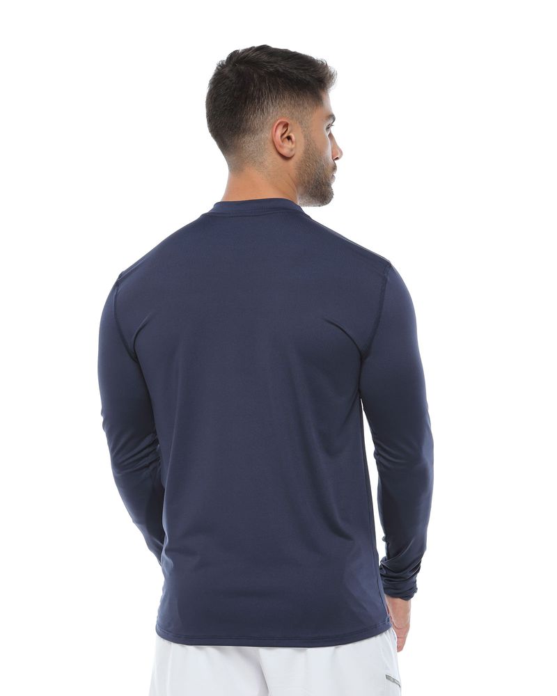 Camibuzo Protección Uv, Color Azul Profundo Para Hombre