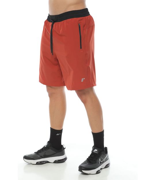 Pantaloneta Deportiva, Color Ladrillo Para Hombre