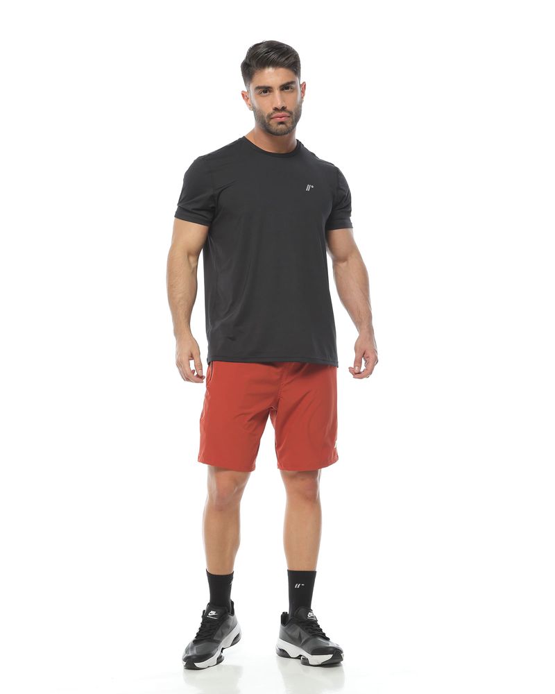 Pantaloneta Deportiva, Color Ladrillo Para Hombre