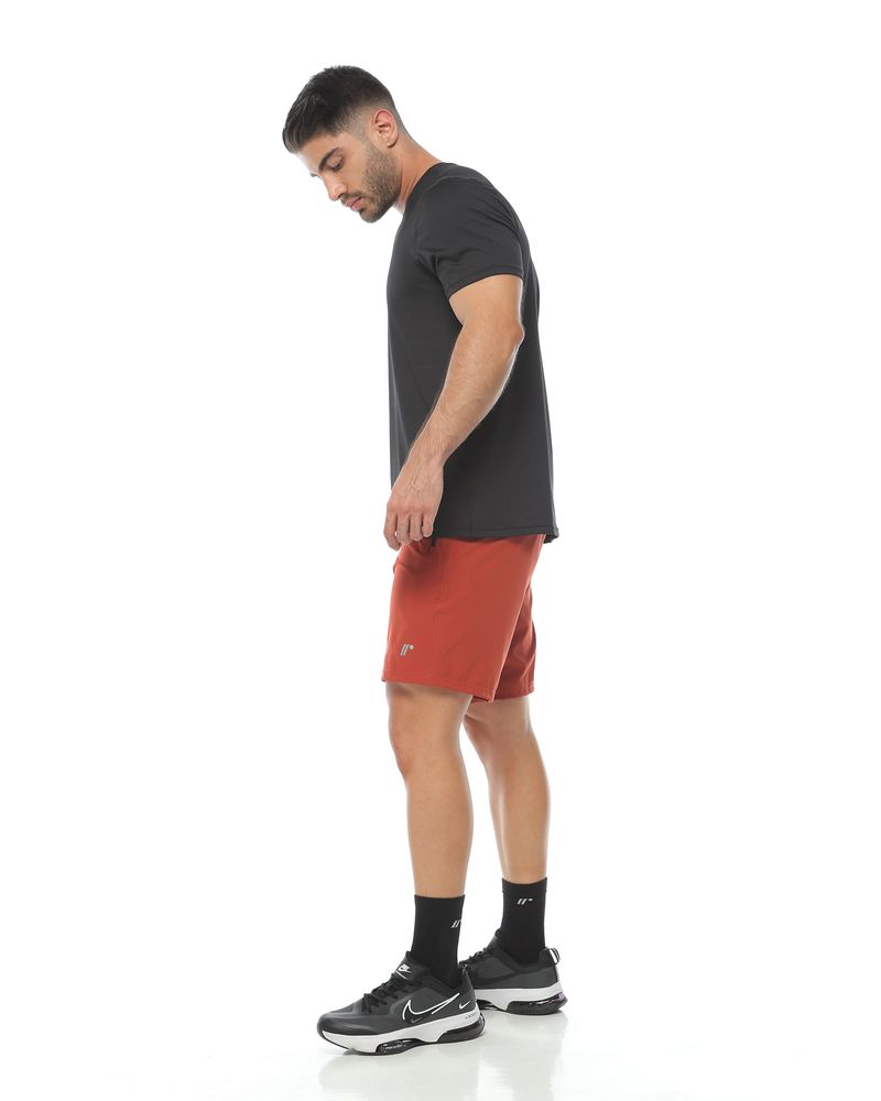 Pantaloneta Deportiva, Color Ladrillo Para Hombre