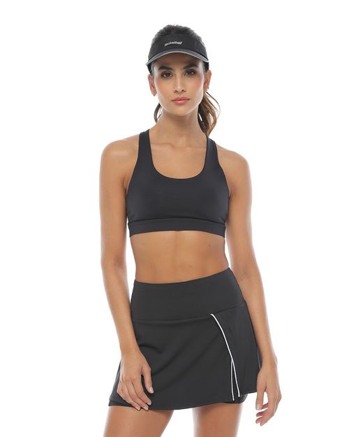 Top Atletico Deportivo, Color Negro Para Mujer
