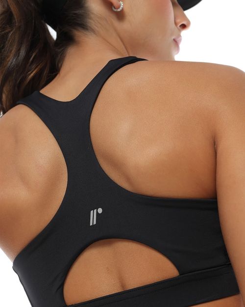 Top Atletico Deportivo, Color Negro Para Mujer