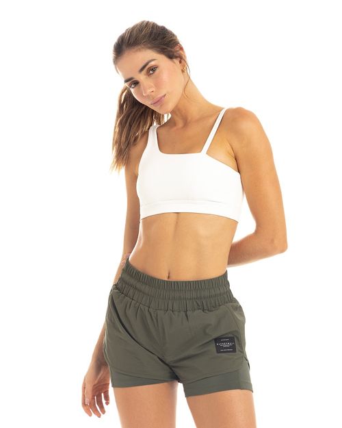 Top Asimétrico, Color Blanco Para Mujer