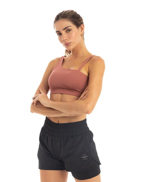 Top Asimétrico, Color Rosa Oscuro Para Mujer