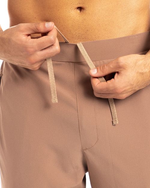 Pantalón Bolsillos Con Cremallera, Color Taupe Para Hombre
