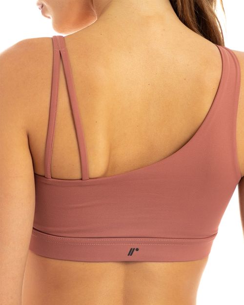 Top Asimétrico, Color Rosa Oscuro Para Mujer