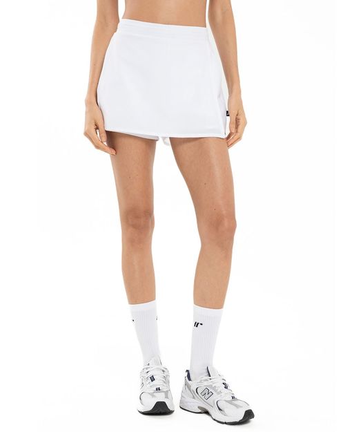 Falda Short Deportiva, Color Blanco Para Mujer