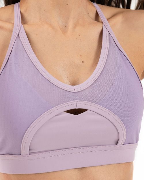 Top Cortes En Transparencia, Color Mora Para Mujer