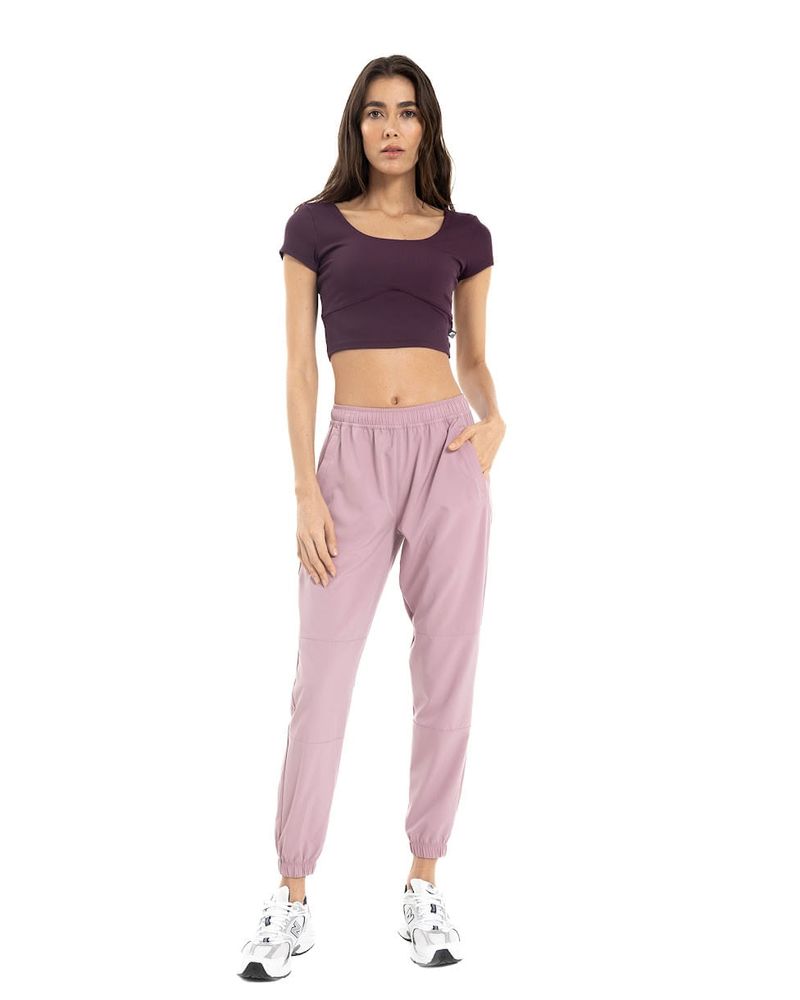 Crop-Top-Manga-Corta-Color-Uva-Para-Mujer-