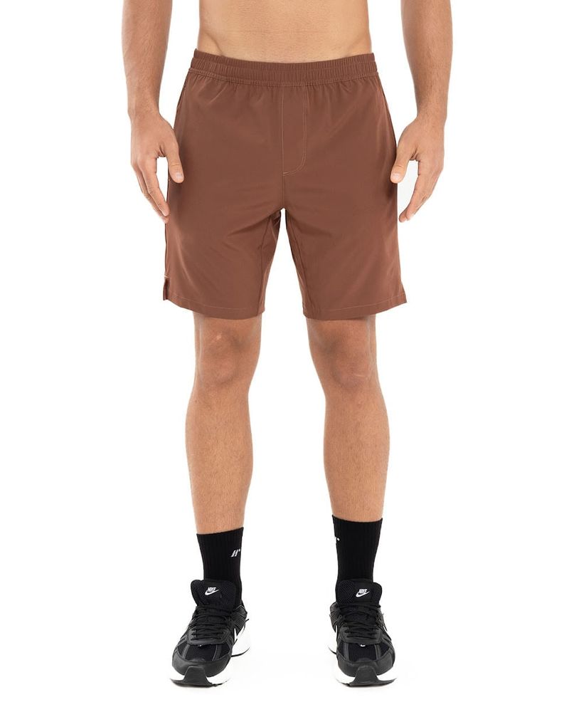 Pantaloneta-Deportiva-Color-Chocolate-Para-Hombre-