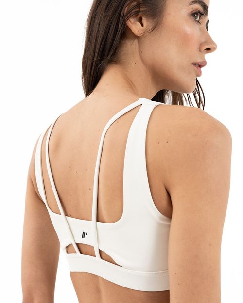 Top Escote Cuadrado, Color Marfil Para Mujer