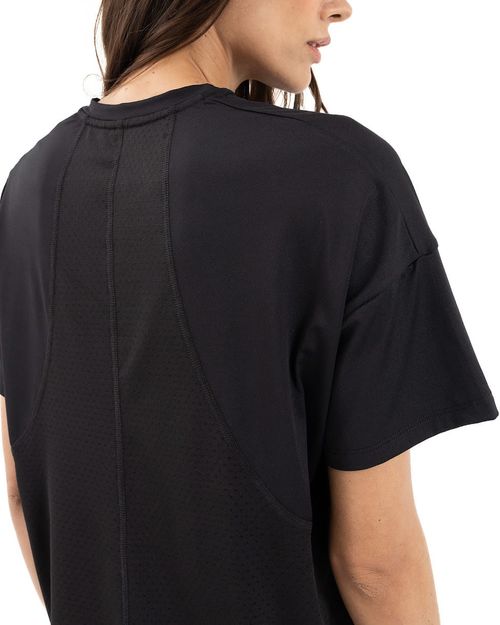 Camiseta Oversize, Color Negro Para Mujer