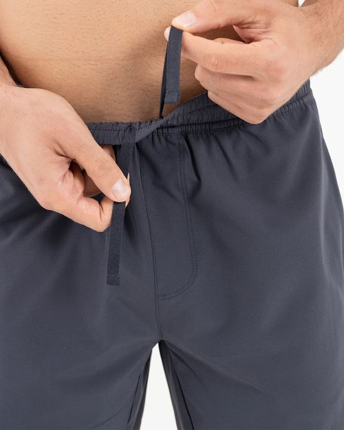 Pantaloneta Deportiva, Color Gris Oscuro Para Hombre
