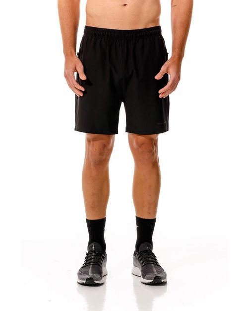 Pantaloneta Con Apliques Irisdiscentes, Color Negro Para Hombre