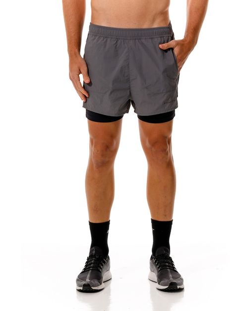 Pantaloneta Running, Color Gris Para Hombre
