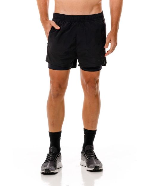 Pantaloneta Running, Color Negro Para Hombre