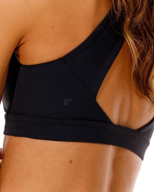 Top Con Tiras Cruzadas, Color Negro Para Mujer