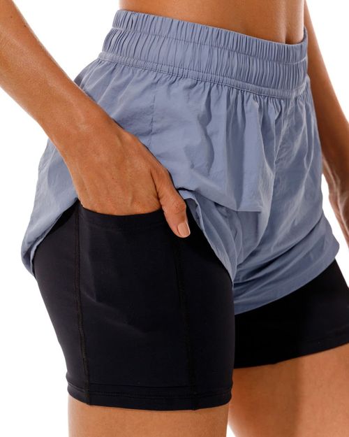 Short Running, Color Azul Para Mujer