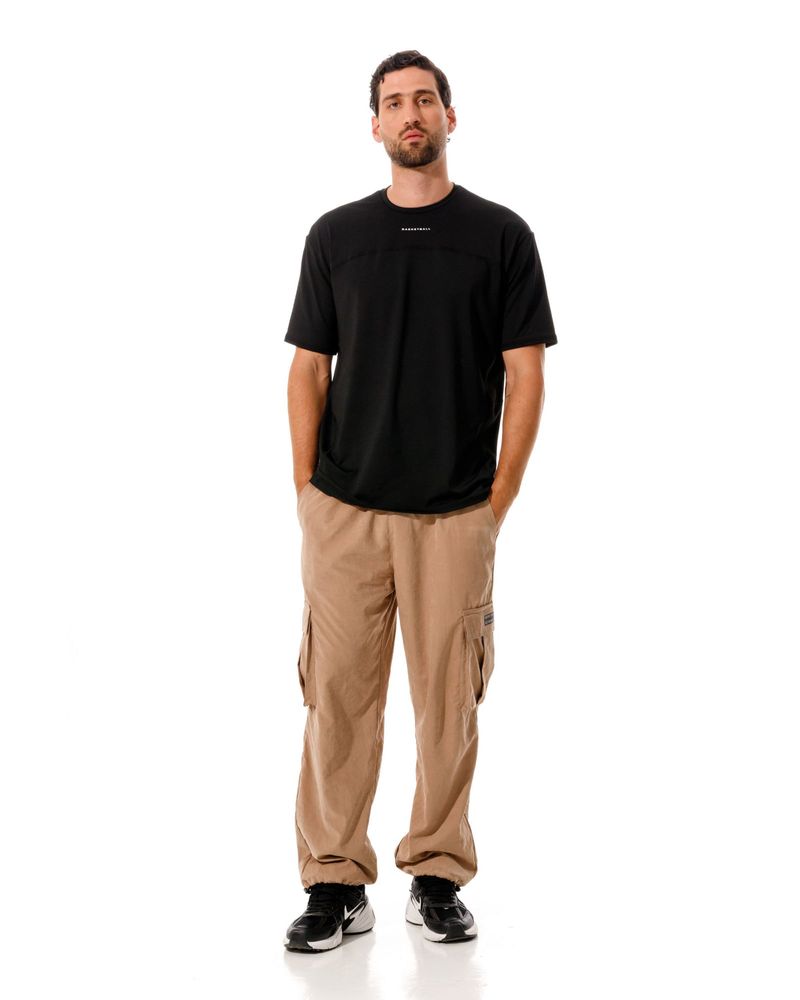 Jogger Cargo Con Bota Ajustable, Color Taupe Unisex