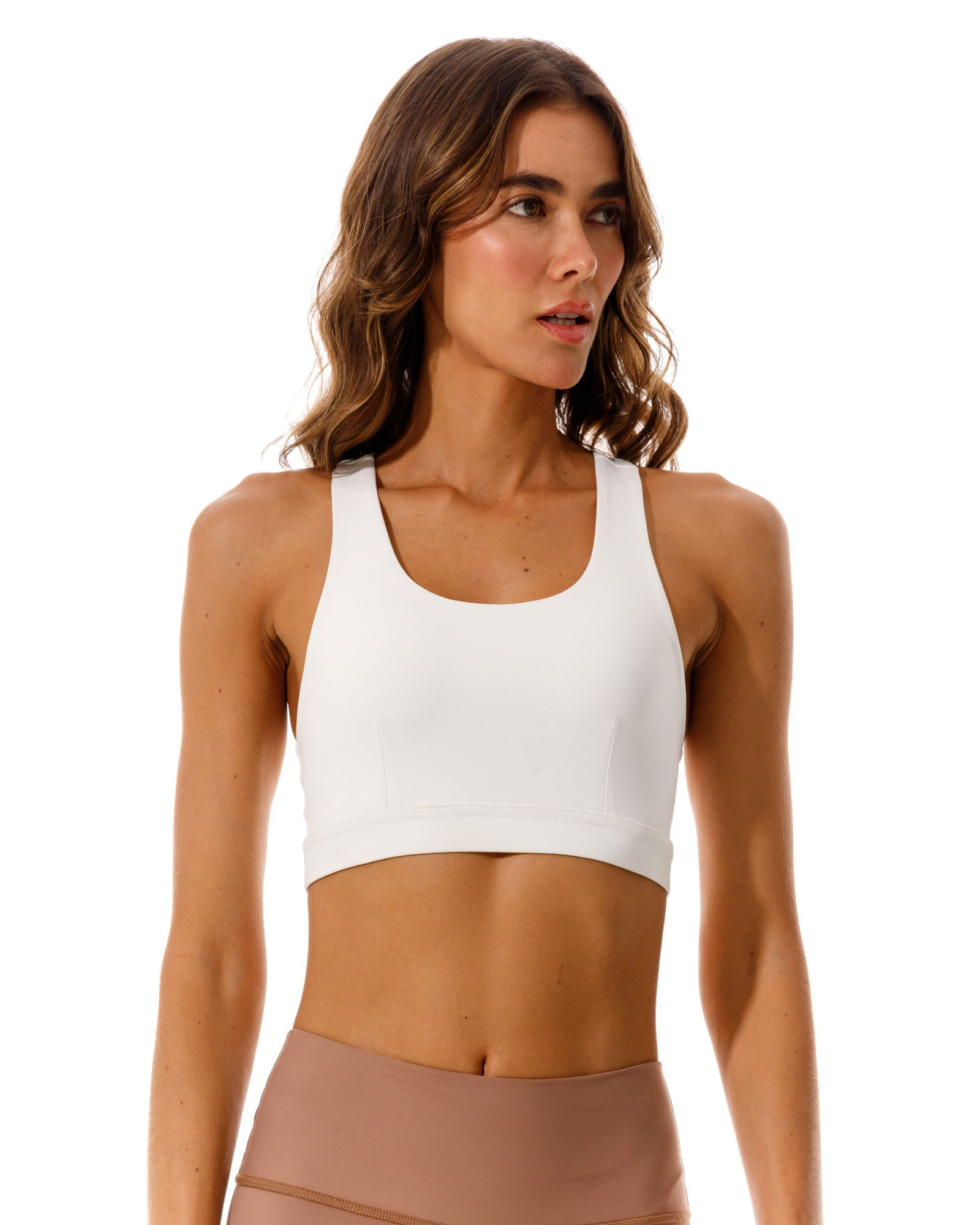 Top Sesgos, Color Blanco Para Mujer