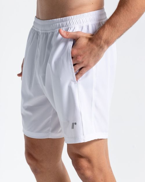 Pantaloneta Deportiva,  Color Blanco Para Hombre