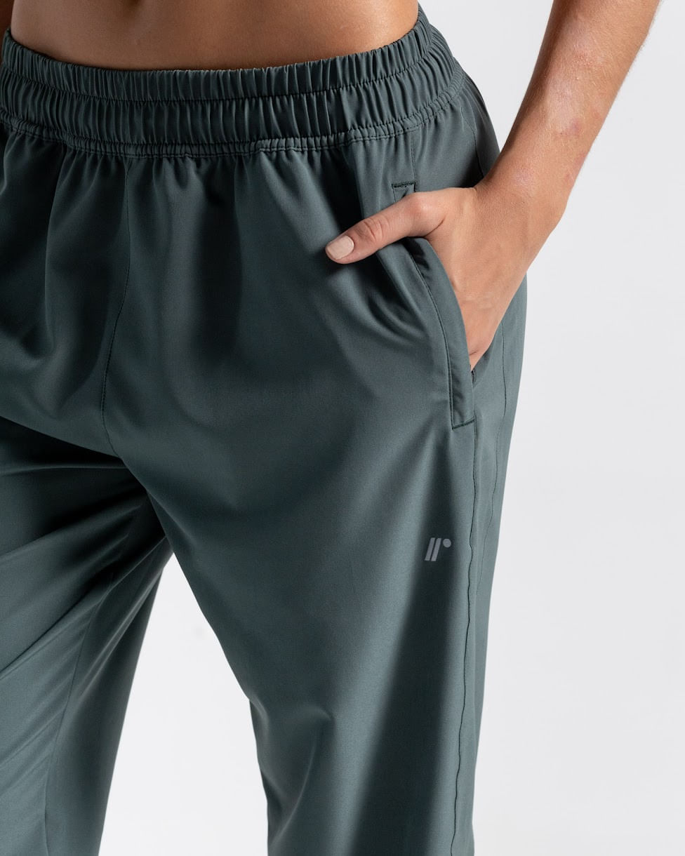 Pantalón Bota Recta,  Color Verde Laurel Para Mujer