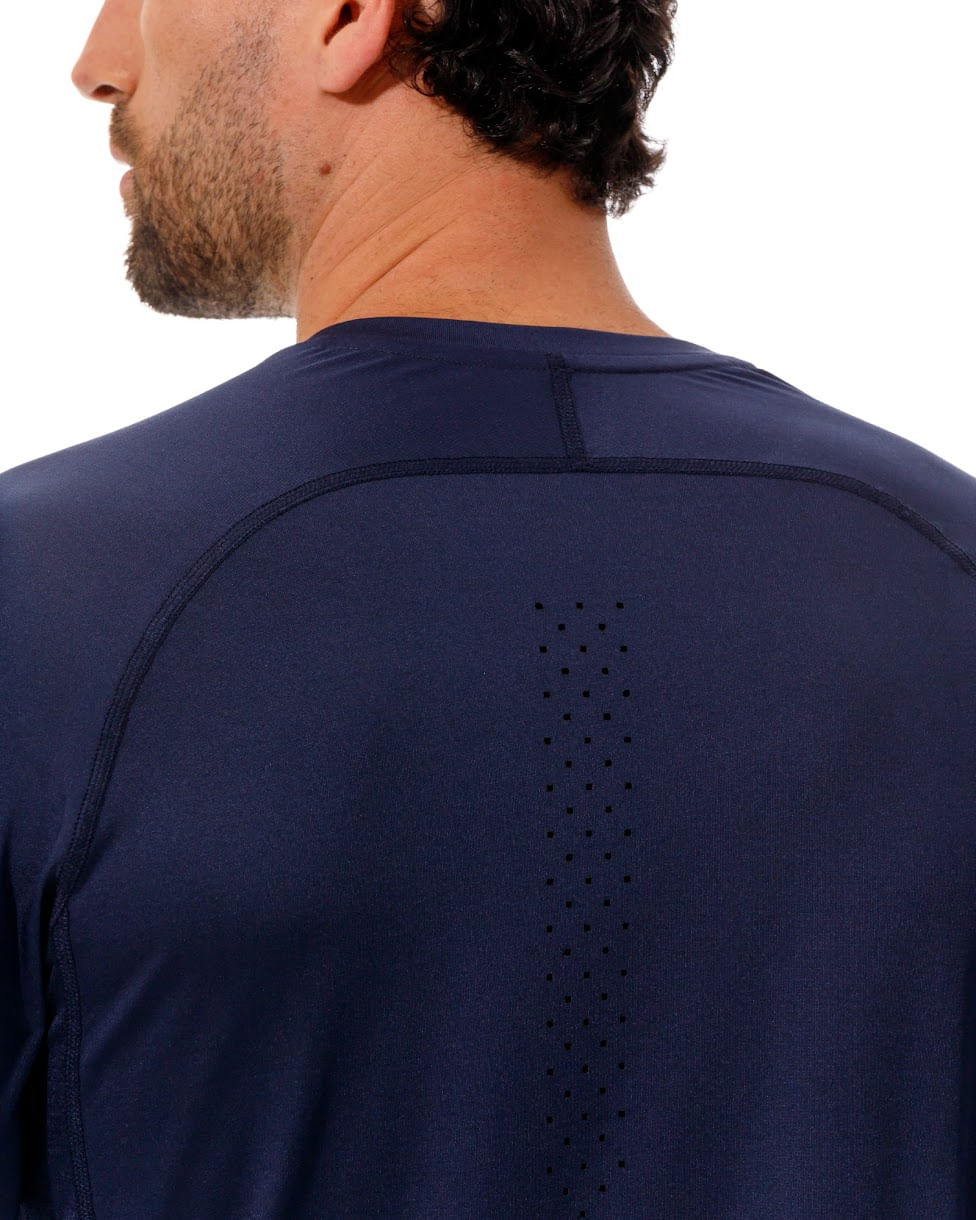 Camibuzo Protección Uv,  Color Azul Oscuro  Para Hombre