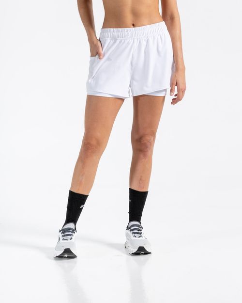 Short Running,  Color Blanco Para Mujer