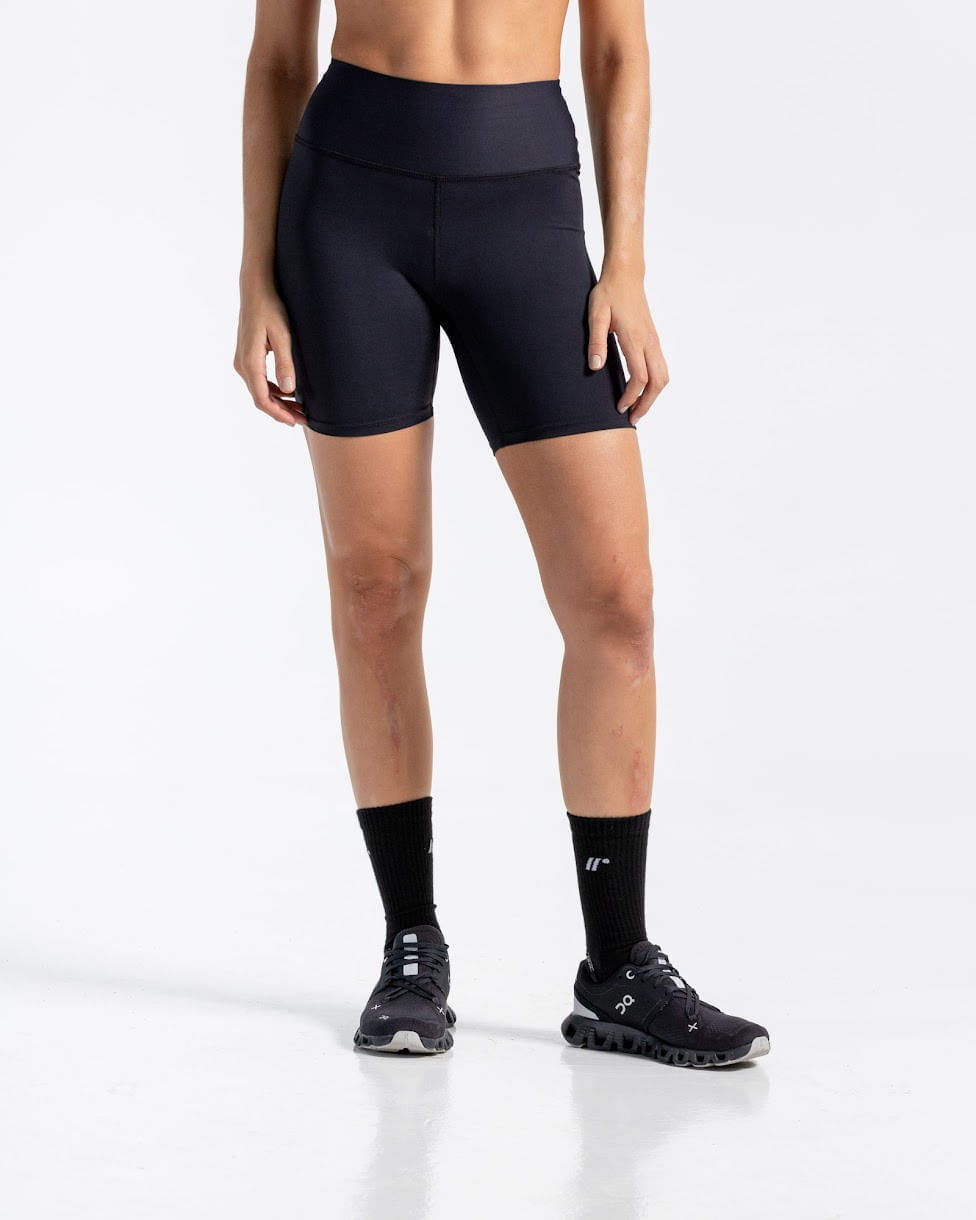 Short Biker Esencial,  Color Negro  Para Mujer