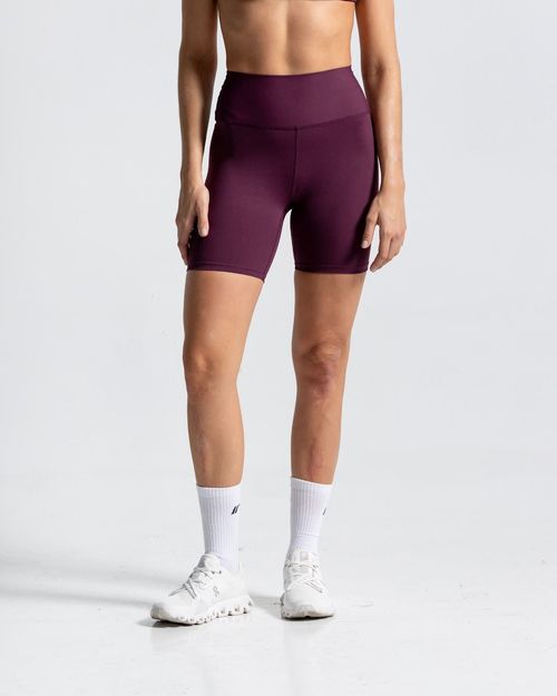 Short Biker Esencial,  Color Uva  Para Mujer