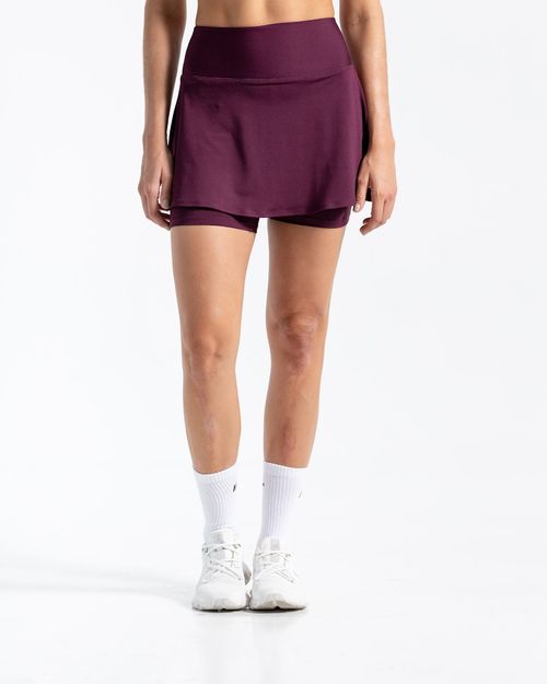 Falda Deportiva,  Color Uva  Para Mujer